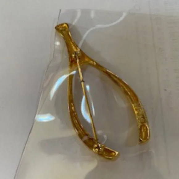 Vintage Wishbone Brooch FINAL - Picture 3 of 3